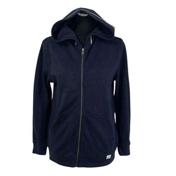 Zara Boys Navy Blue Zip Down Hoodie(Size 13-14) - Picture 1 of 5